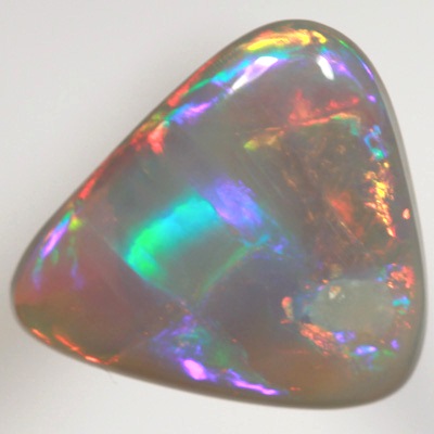 SOLID SEMI BLACK OPAL Double sided! Flagstone Harlequin pattern. SEE VIDEO